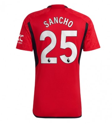 Maillot de foot Manchester United Jadon Sancho #25 Domicile 2023-24 Manches Courte